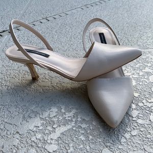 Nude Slingback heels